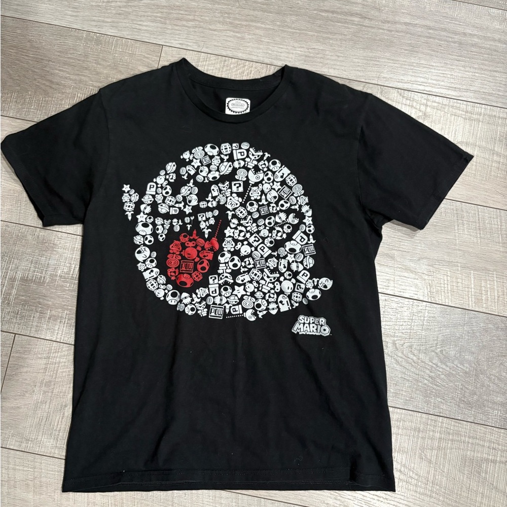 Nintendo Black and Red Short Sleeve Tee